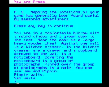 Lord of the Rings (19xx)(-)[h TSTH] screen shot game playing